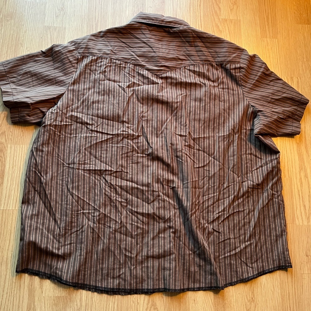 Wrangler Western Button Down Shirt Sleeve Shirt - Picture 9 of 10